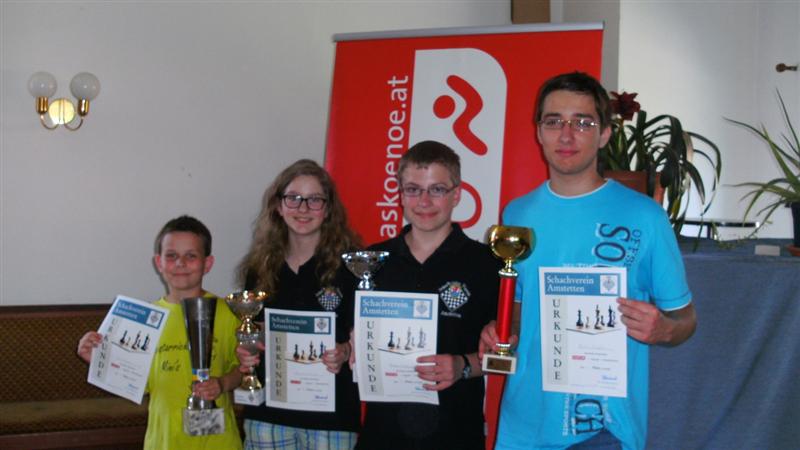 die preistraeger 3.ter karner daniel, beste dame rosenkranz klara, 1.ter wadsack thomas und 2.ter stimpfle markus